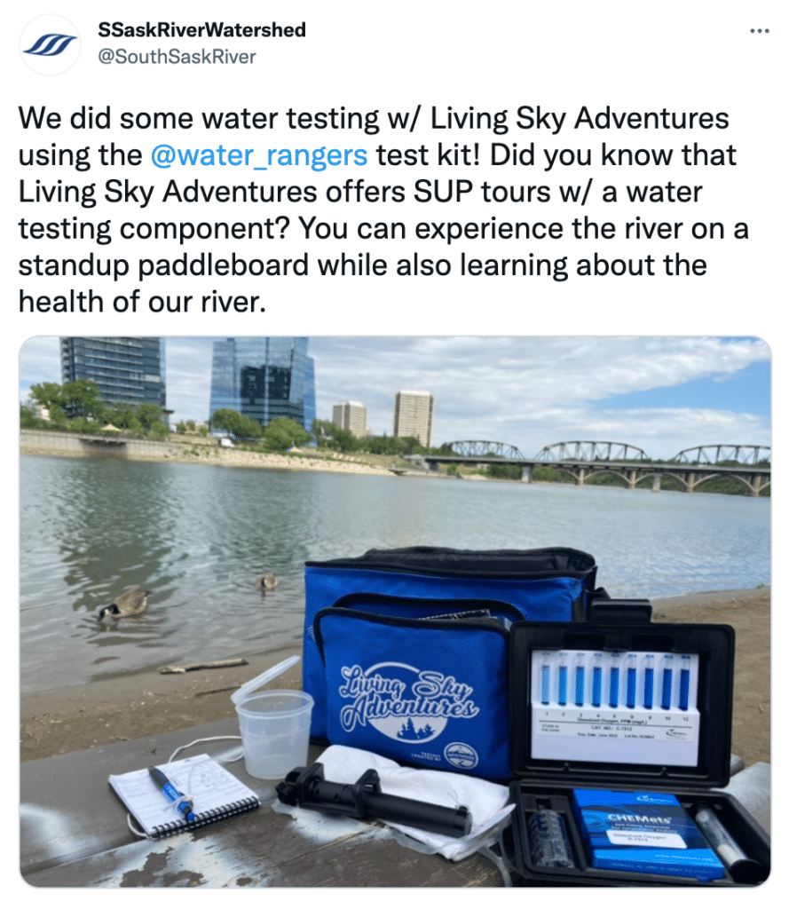 A picture of Living Sky Adventure's co-branded testkit.